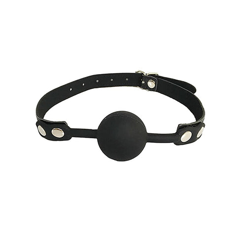 Fetish Play Gag with Silicone Ball by Love In Leather - Bondage Gags and Bits