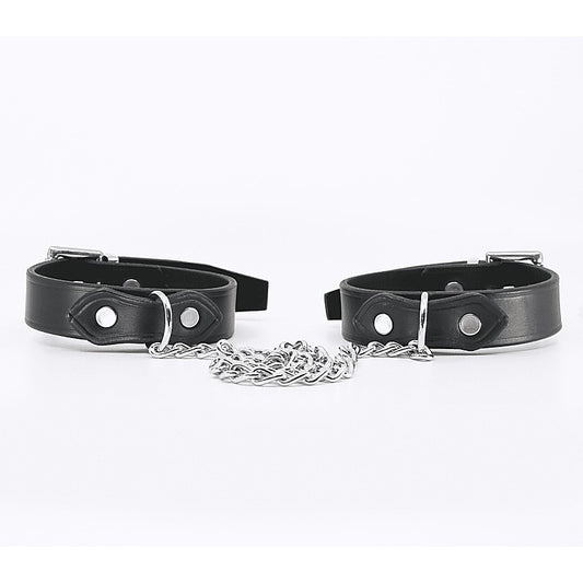 Love In Leather Classic Unlined Leather Handcuffs