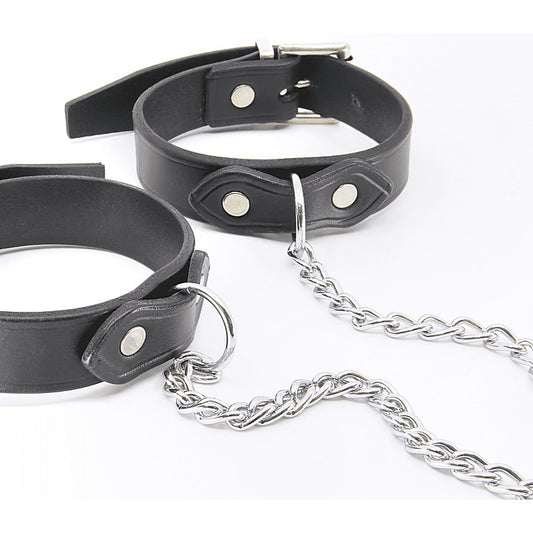 Love In Leather Classic Unlined Leather Handcuffs