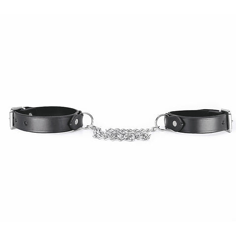 Love In Leather Classic Unlined Leather Handcuffs