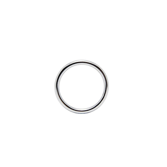Love In Leather Stainless Steel Mens Cock Ring - Steel Cock Rings