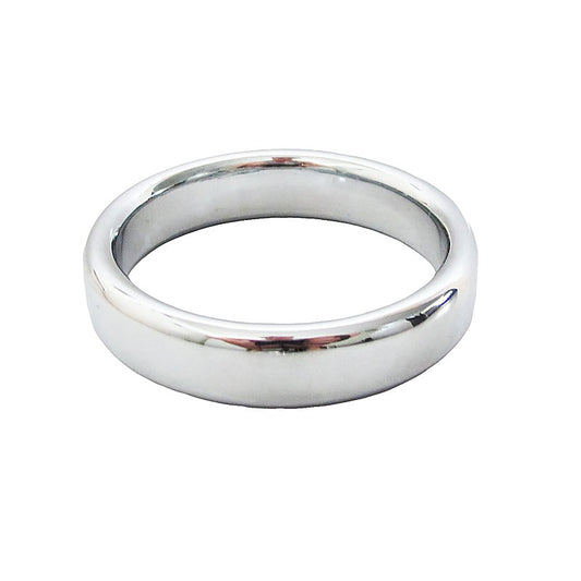 Love In Leather Stainless Steel Fat Boy Cock Ring - Steel Cock Rings