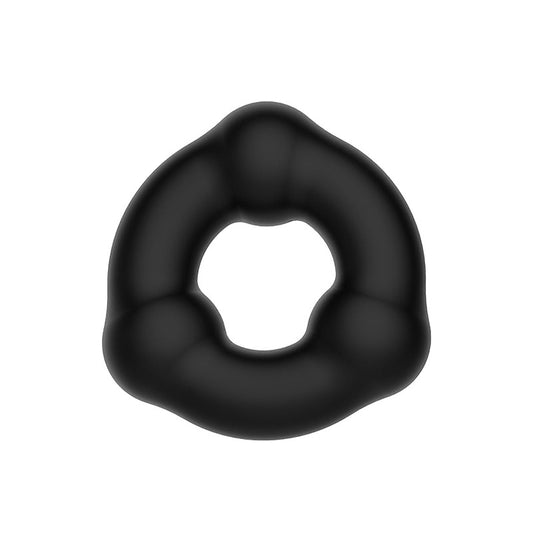 Love In Leather Beades Silicone Stretchy Penis Ring - Stretchy Cock Rings