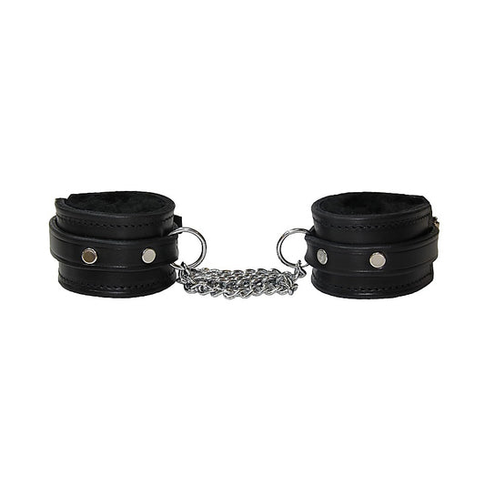 Love In Leather Sheepskin Lined Leather Wrist Cuffs