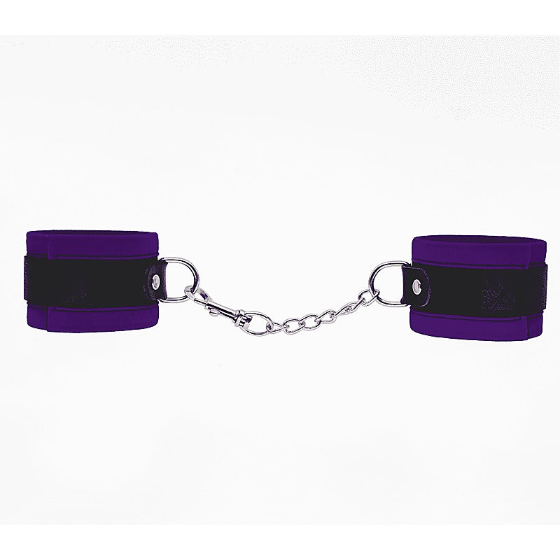 Lightly Padded Velveteen Hand Cuffs by Love In Leather - Cuffs And Restraints