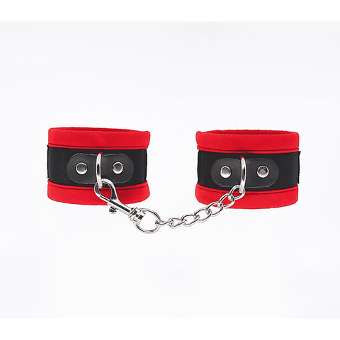 Lightly Padded Velveteen Hand Cuffs by Love In Leather - Cuffs And Restraints