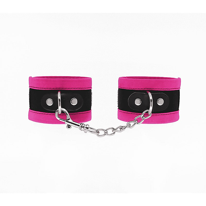 Lightly Padded Velveteen Hand Cuffs by Love In Leather - Cuffs And Restraints
