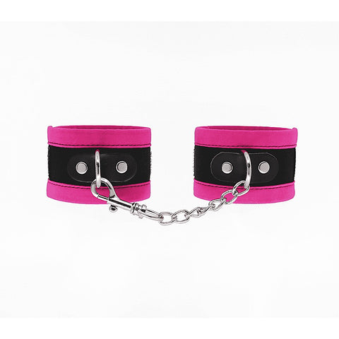 Lightly Padded Velveteen Hand Cuffs by Love In Leather - Cuffs And Restraints