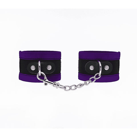 Lightly Padded Velveteen Hand Cuffs by Love In Leather - Cuffs And Restraints