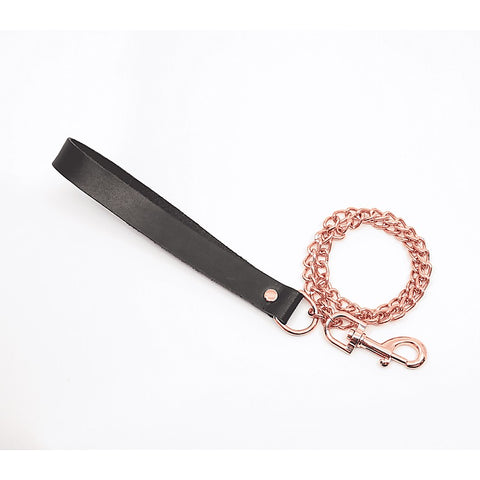 BDSM Chain Lead With Coloured Hardware by Love In Leather - Collars and Leads