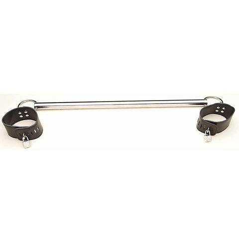 Love In Leather BDSM Play Metal Spreader Bar - Spreaders and Hangers