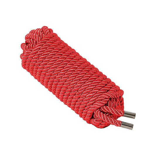Love In Leather Silky Bondage Play Rope 10m - Cuffs And Restraints