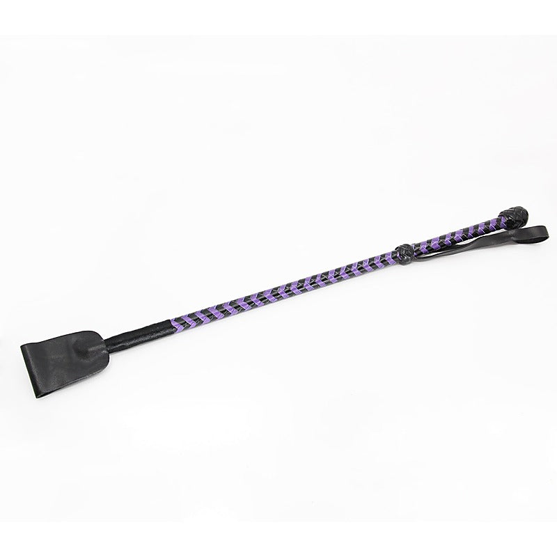 Love In Leather BDSM Riding Crop With Wide Tab - Whips And Crops