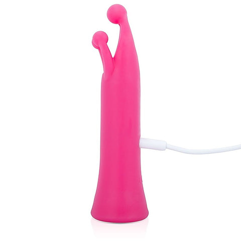 Charged Tri It Pink Single Vibrator by Screaming O - Personal Massagers