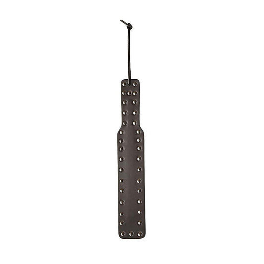 Love In Leather BDSM Play Studded Leather Paddle - Paddles And Slappers