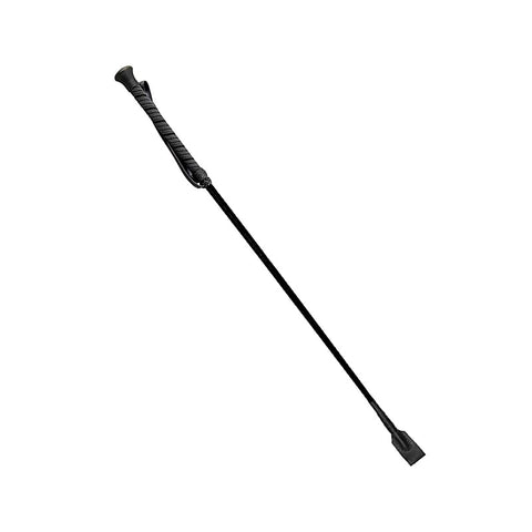 Love In Leather Riding Crop With Rubber Handle - Whips And Crops