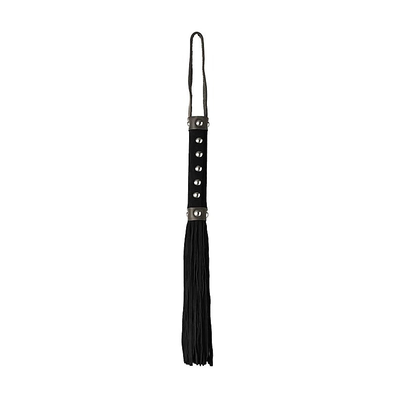 Studded Suede BDSM Play Flogger by Love In Leather - Whips And Crops