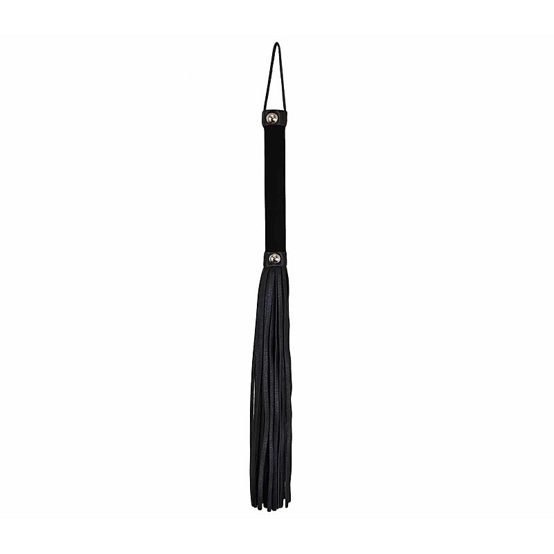 Love In Leather Soft Velveteen Handle BDSM Flogger - Whips And Crops