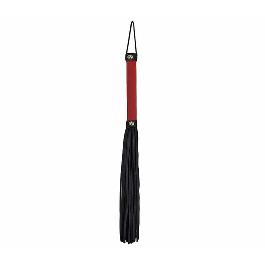 Love In Leather Soft Velveteen Handle BDSM Flogger - Whips And Crops