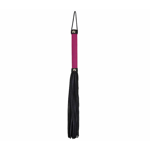 Love In Leather Soft Velveteen Handle BDSM Flogger - Whips And Crops