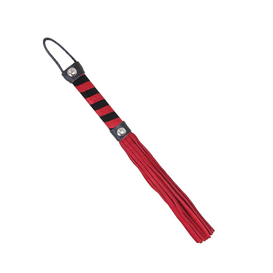 Love In Leather Candy Striped Willy Bondage Whip - Whips And Crops