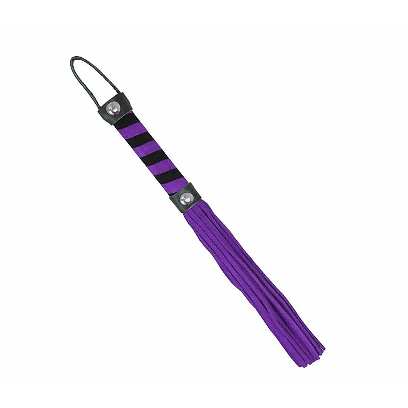 Love In Leather Candy Striped Willy Bondage Whip - Whips And Crops