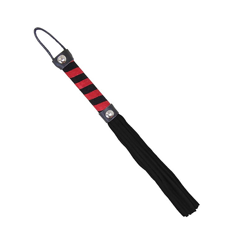 Love In Leather Candy Striped Willy Bondage Whip - Whips And Crops
