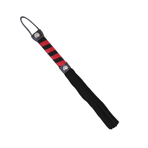 Love In Leather Candy Striped Willy Bondage Whip - Whips And Crops