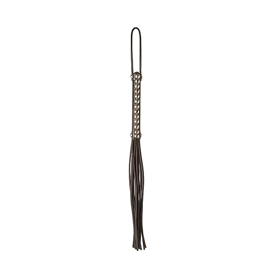 Love In Leather Fetish Play Studded Leather Flogger - Whips And Crops
