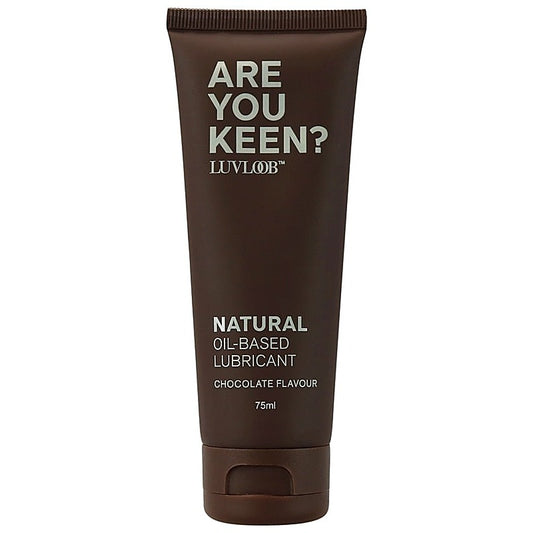 Luvloob Are You Keen Oil Based Lubricant Chocolate 75ml - Massage Oils and Lubricants