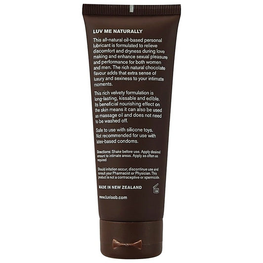 Luvloob Are You Keen Oil Based Lubricant Chocolate 75ml - Massage Oils and Lubricants