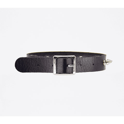 Spiked Faux Leather BDSM Choker by Love In Leather - Collars and Leads