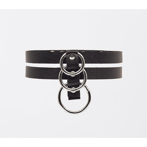 Double Strap Faux Leather Choker by Love In Leather - Collars and Leads
