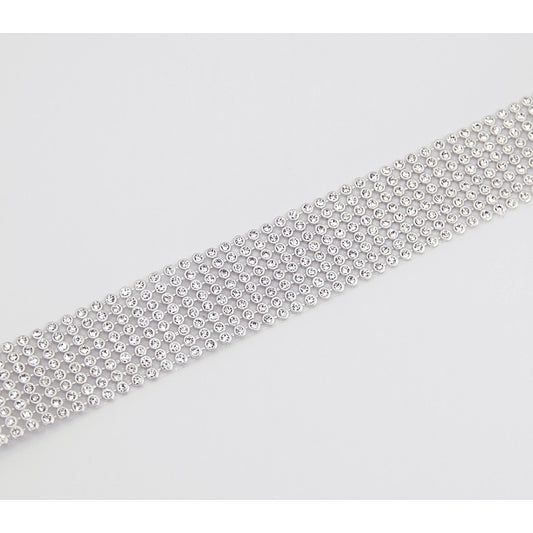 Love In Leather BDSM Play Diamante Choker - Collars and Leads