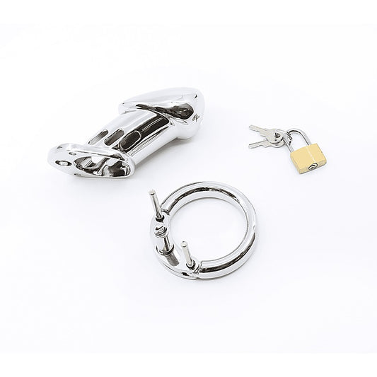Love In Leather Moulded Shaft Male Chastity Cage - Male Chastity