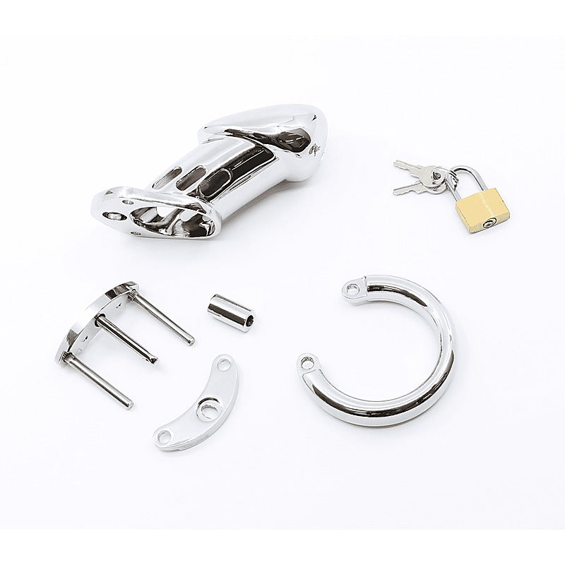 Love In Leather Moulded Shaft Male Chastity Cage - Male Chastity