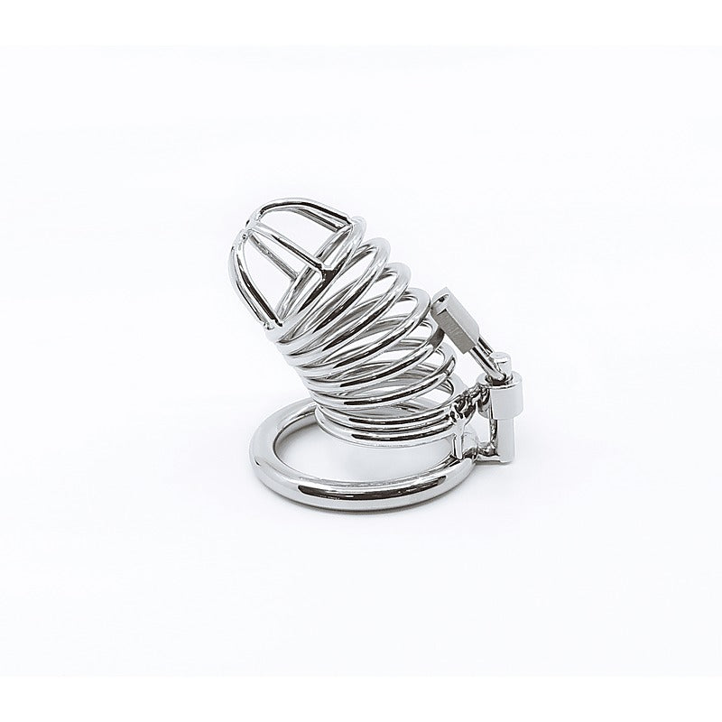 Chrome Male Chastity Cock Cage by Love In Leather - Male Chastity