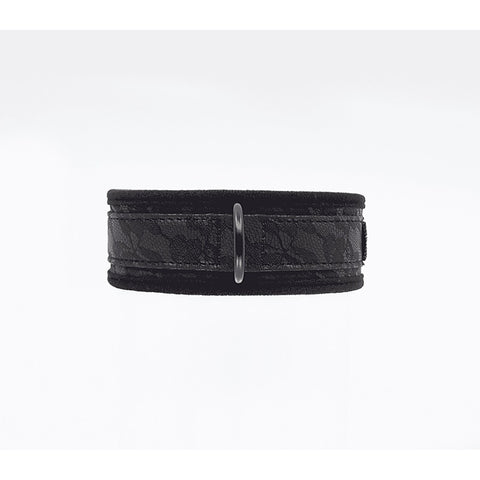 Lace Printed BDSM Leather Collar by Berlin Baby - Collars and Leads