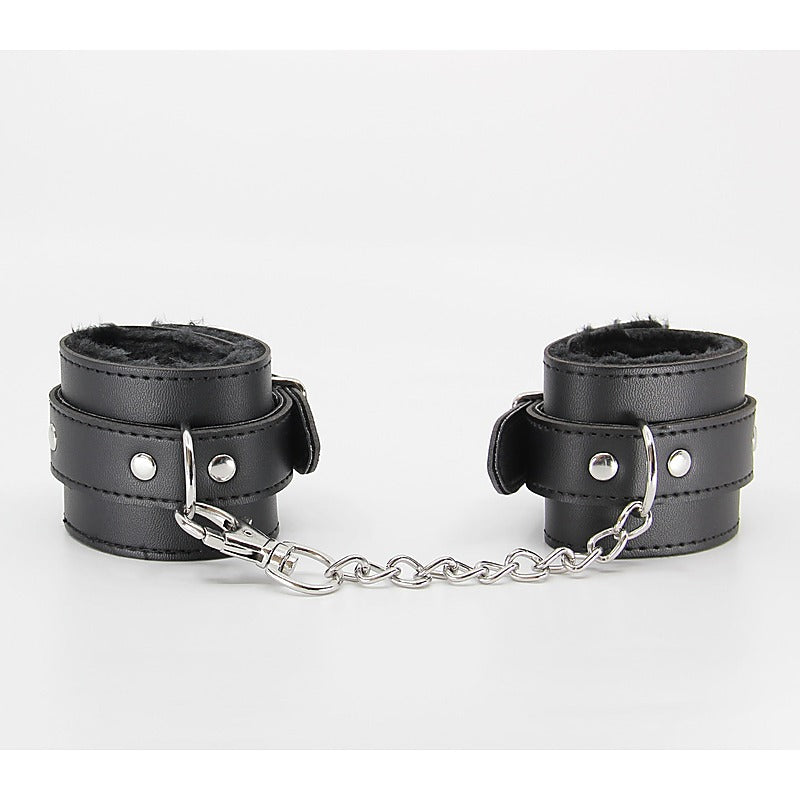 Faux Fur Lined Leatherette Wrist Restraint by Berlin Baby - Cuffs And Restraints