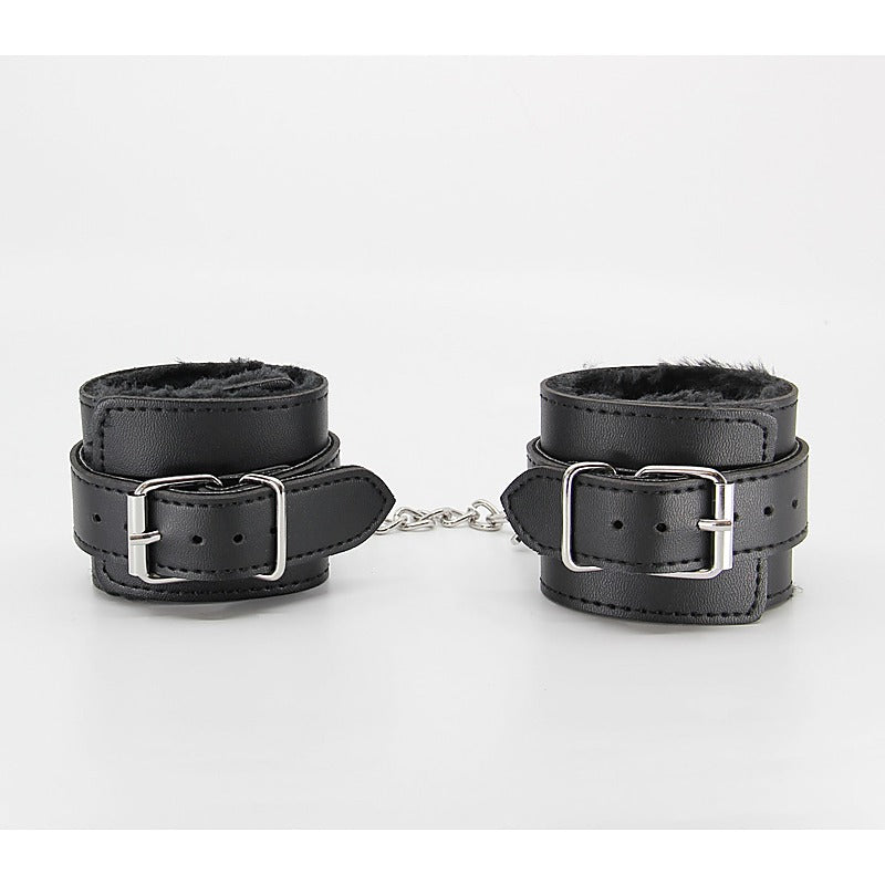 Faux Fur Lined Leatherette Wrist Restraint by Berlin Baby - Cuffs And Restraints