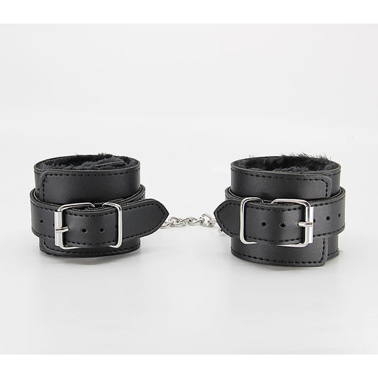 Berlin Baby Faux Fur Lined Leatherette Wrist Restraint - Cuffs And Restraints