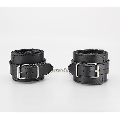 Faux Fur Lined Leatherette Wrist Restraint by Berlin Baby - Cuffs And Restraints