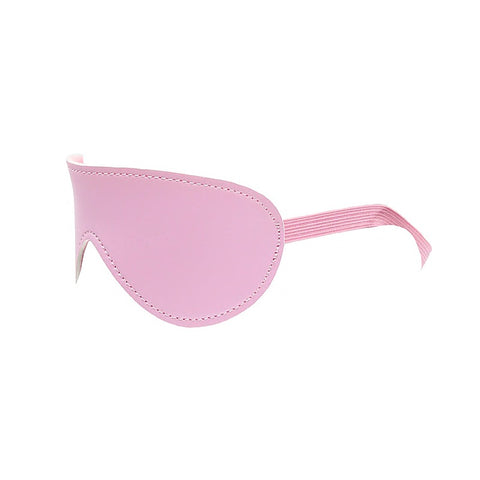 Berlin Baby Faux Leather Blindfold with Faux Fur Lining - Masks And Blindfolds