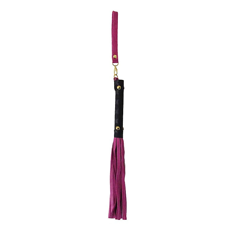 Berlin Baby Mini BDSM Flogger With Latex Handle - Whips And Crops