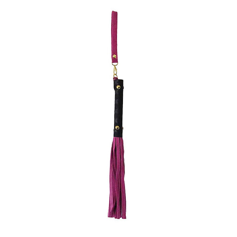 Berlin Baby Mini BDSM Flogger With Latex Handle - Whips And Crops