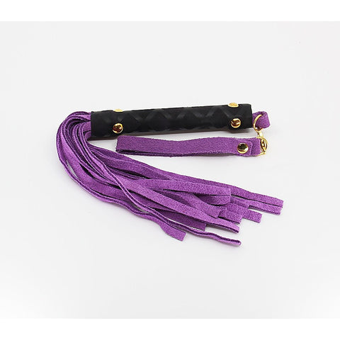 Berlin Baby Mini BDSM Flogger With Latex Handle - Whips And Crops