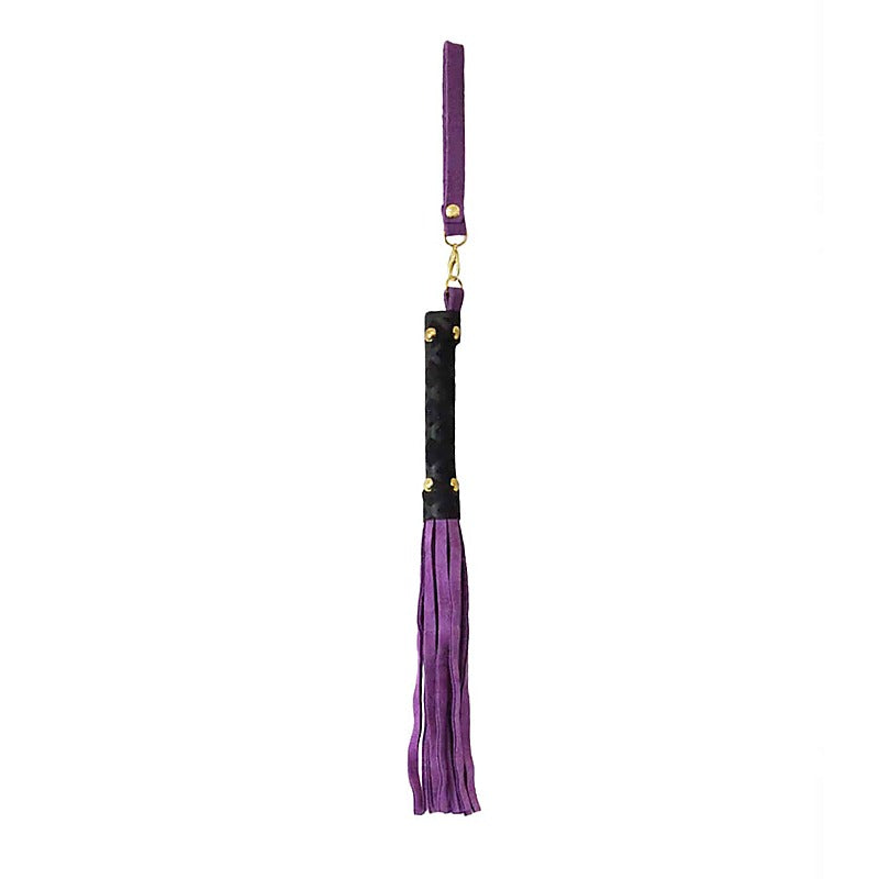 Berlin Baby Mini BDSM Flogger With Latex Handle - Whips And Crops