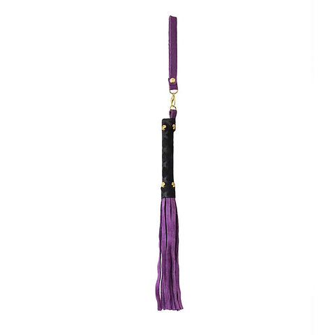 Berlin Baby Mini BDSM Flogger With Latex Handle - Whips And Crops