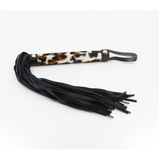 Berlin Baby Animal Print Bondage Flogger - Whips And Crops