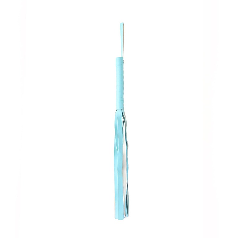 Berlin Baby Turquoise Blue Faux Leather Flogger - Whips And Crops